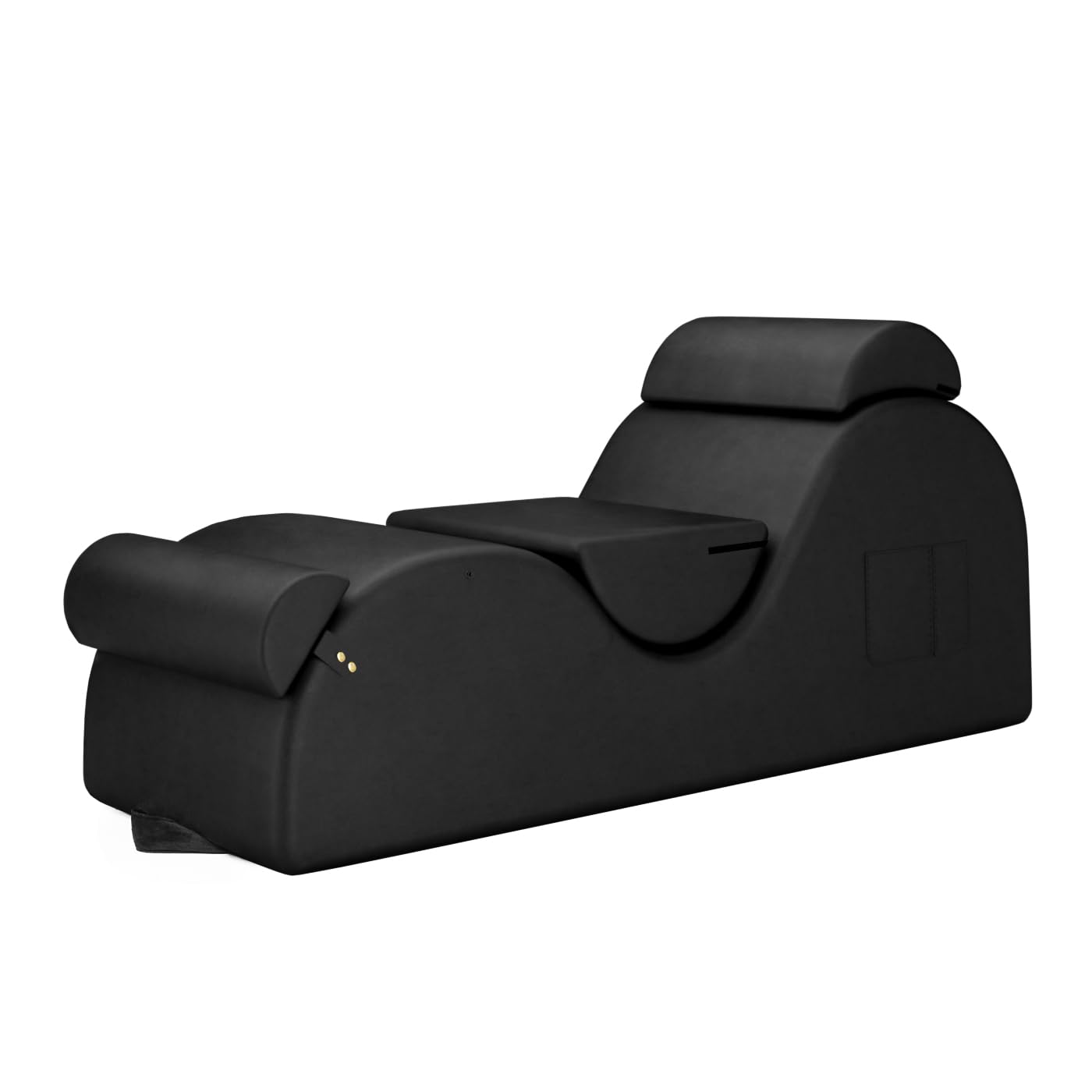 STSERT ZONE XL yoga chaise lounge with headrest, pads, washable cover, non-slip base.
